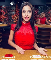 Live baccarat dealer